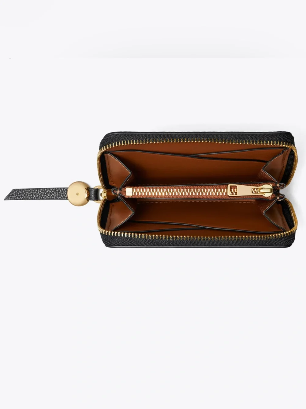 Tory Burch Romy Pebbled Leather Zip Wallet  Retail $150 NWT